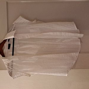 NY & CO Shear White Button Down